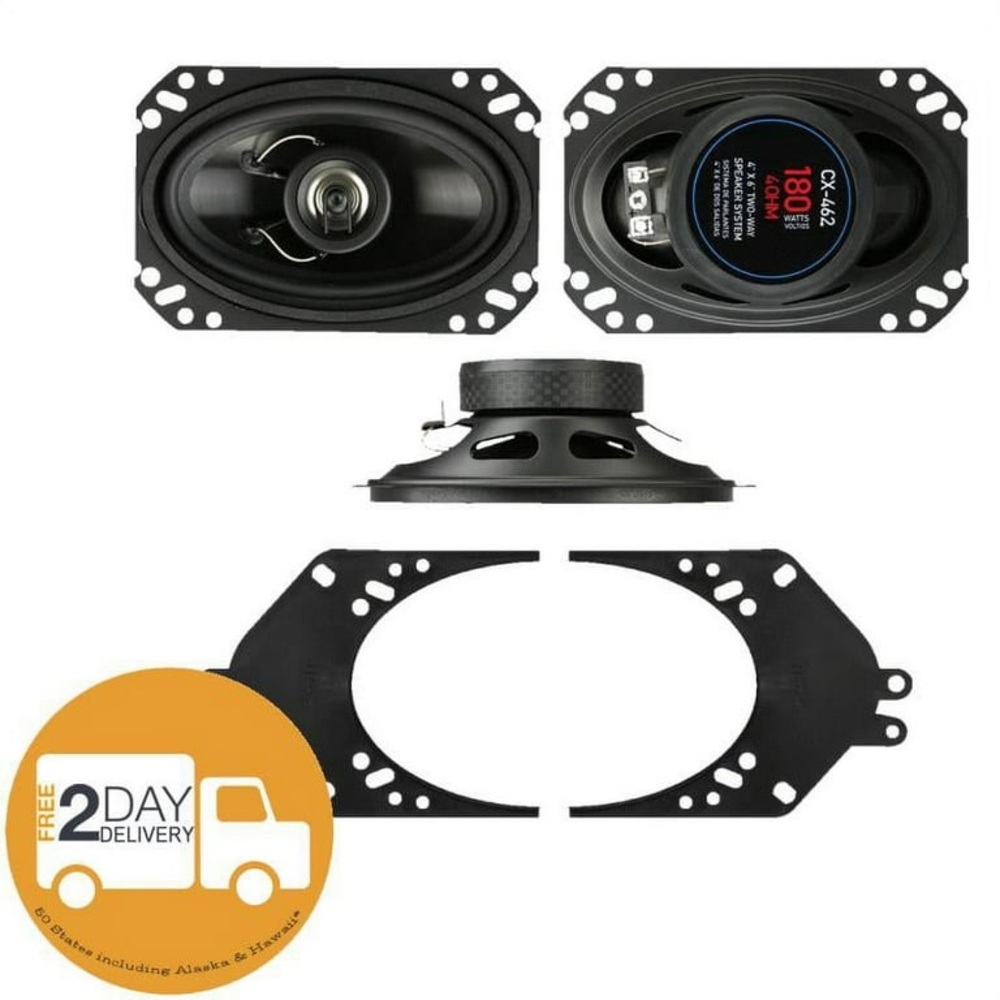 Metra CX-462 4" x 6" 180 Watt Two-Way Coaxial Speaker System. Néw